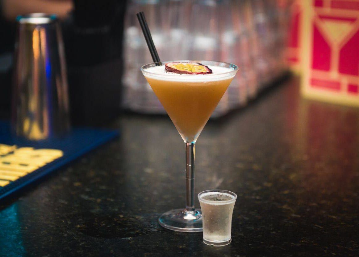 A Pornstar Martini on the SOHO bar